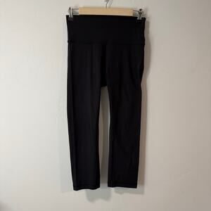 Lululemon Women's Wunder Under Leggings Crop Black 6 Luon Active Run